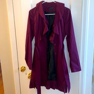 Never Worn! Women’s Purple Trench Coat Size: S